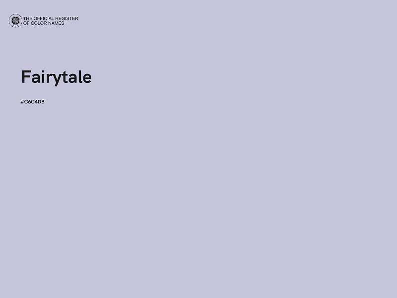 #C6C4DB - Fairytale color image