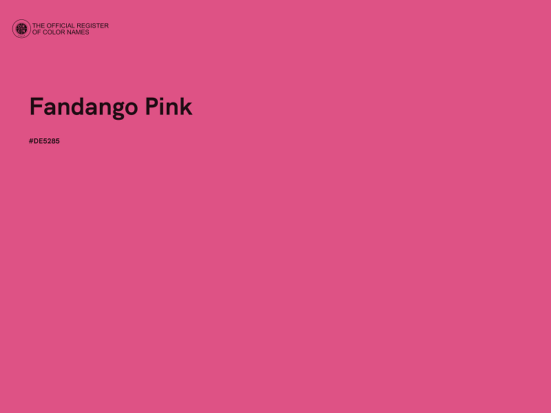 #DE5285 - Fandango Pink color image