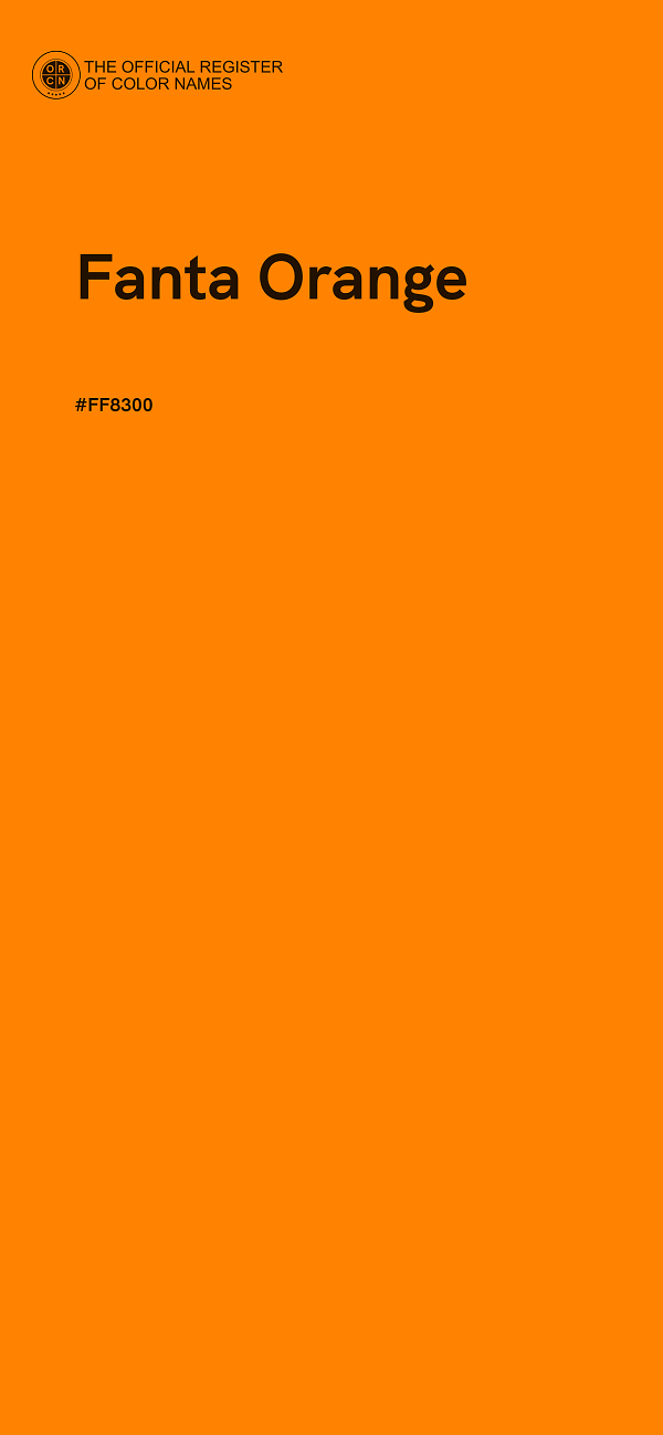 #FF8300 - Fanta Orange color image