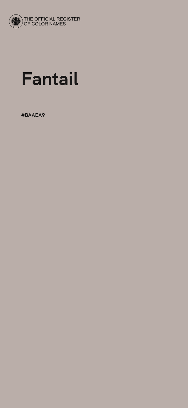 #BAAEA9 - Fantail color image