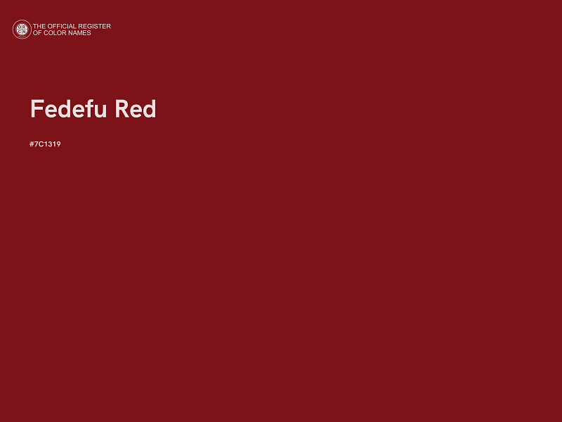 #7C1319 - Fedefu Red color image