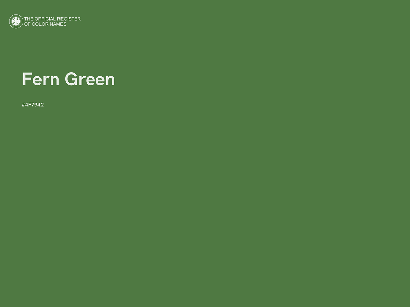 #4F7942 - Fern Green color image