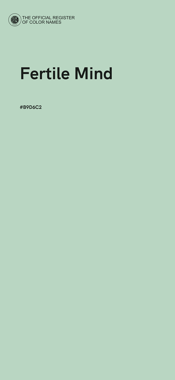#B9D6C2 - Fertile Mind color image