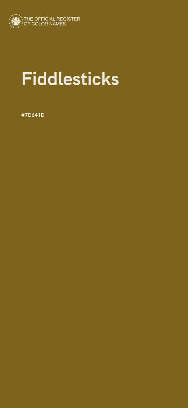 #7D641D - Fiddlesticks color image
