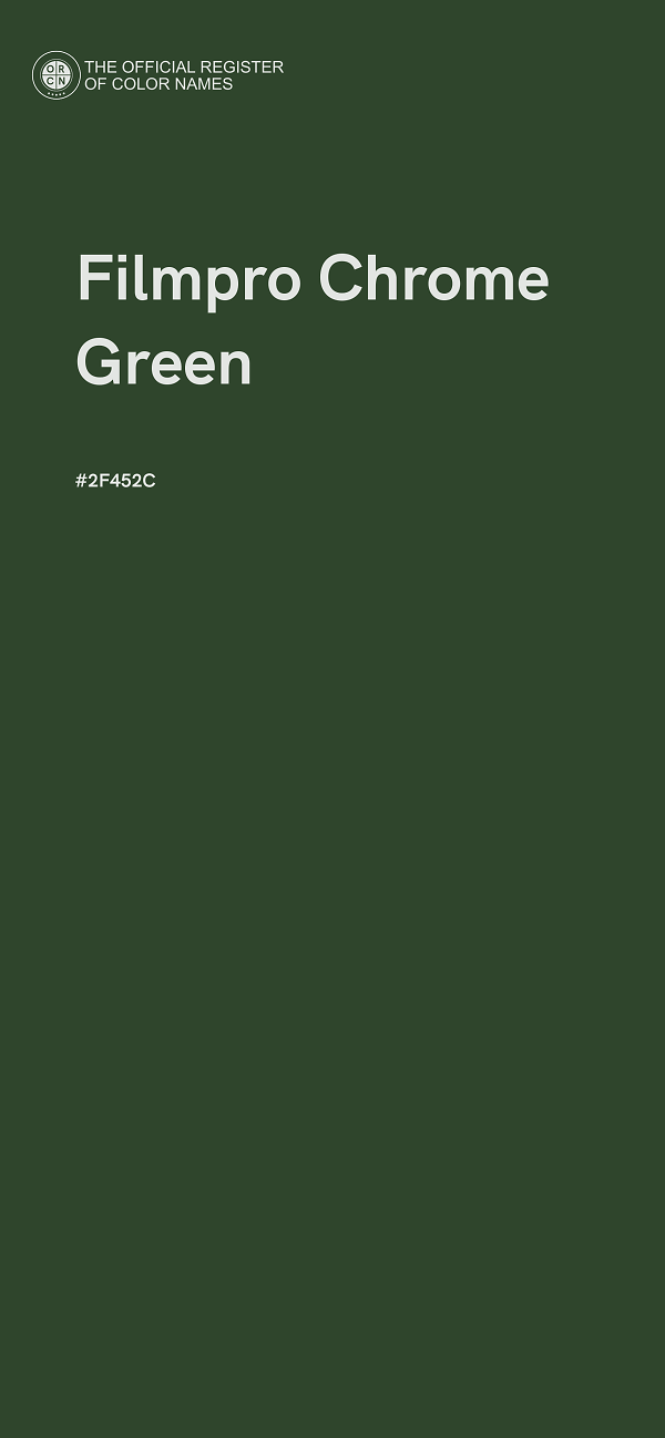 #2F452C - Filmpro Chrome Green color image