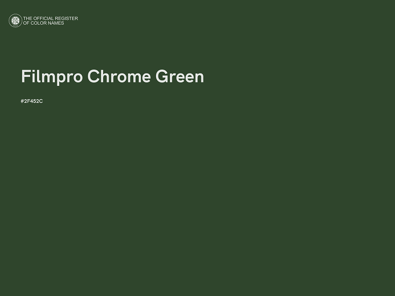 #2F452C - Filmpro Chrome Green color image
