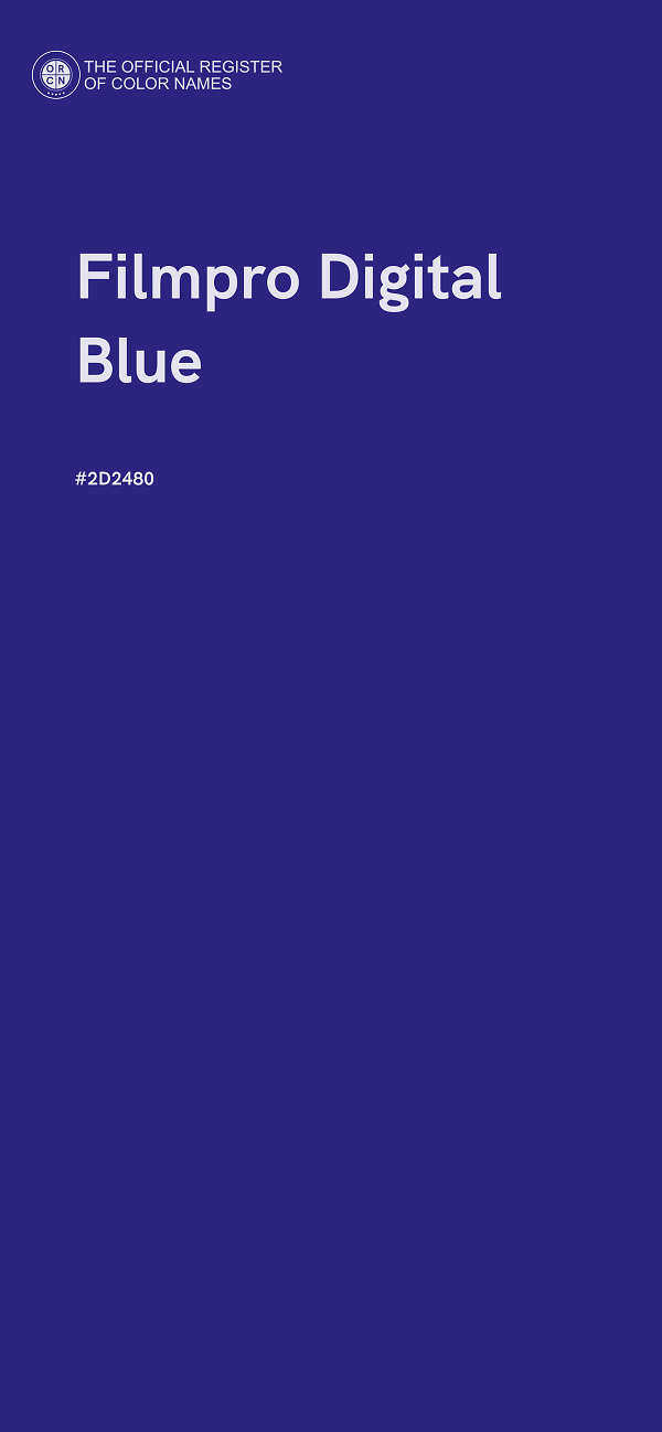 #2D2480 - Filmpro Digital Blue color image