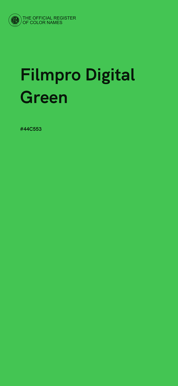 #44C553 - Filmpro Digital Green color image