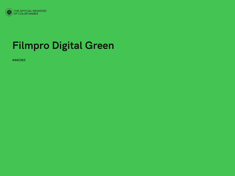 #44C553 - Filmpro Digital Green color image