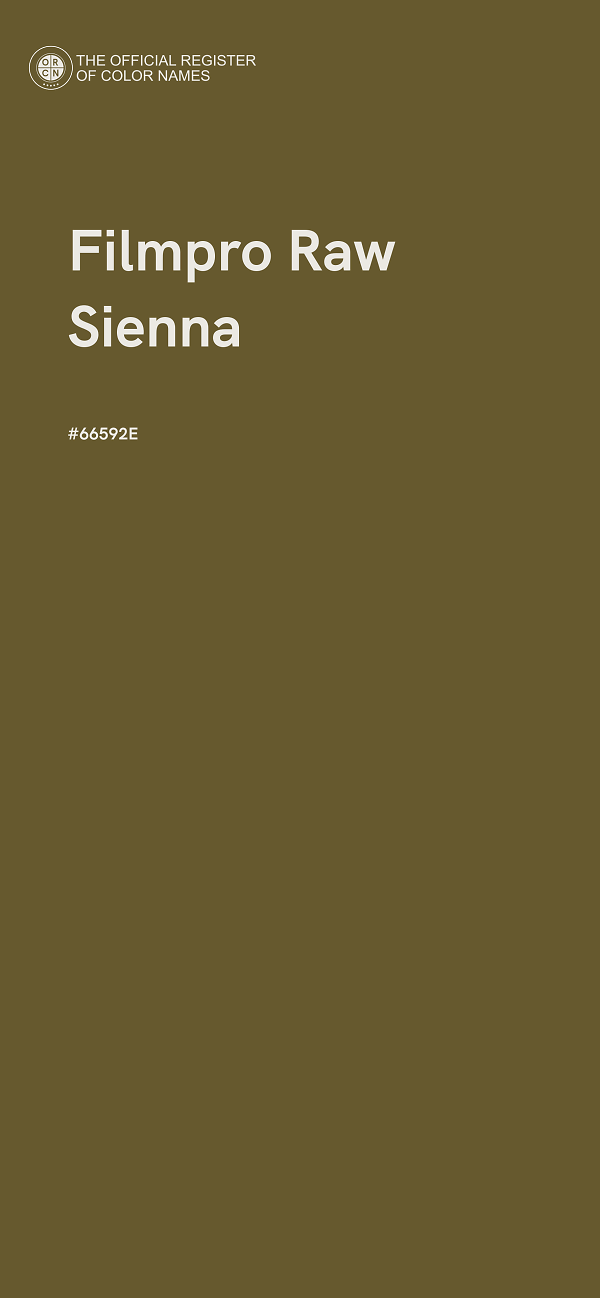#66592E - Filmpro Raw Sienna color image