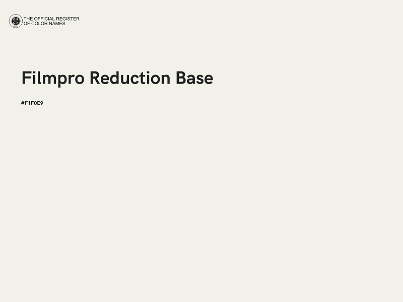 #F1F0E9 - Filmpro Reduction Base color image