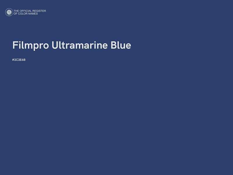#2C3E6B - Filmpro Ultramarine Blue color image