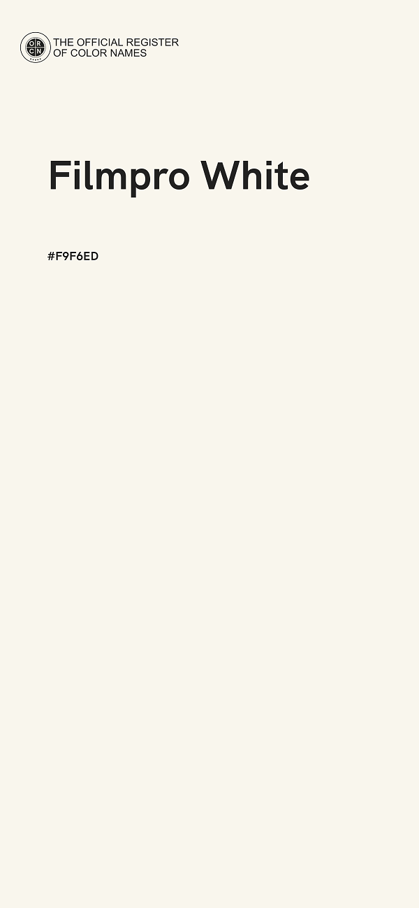 #F9F6ED - Filmpro White color image