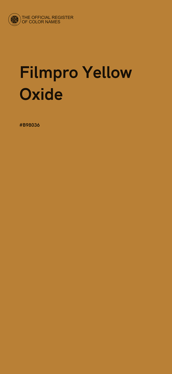 #B98036 - Filmpro Yellow Oxide color image