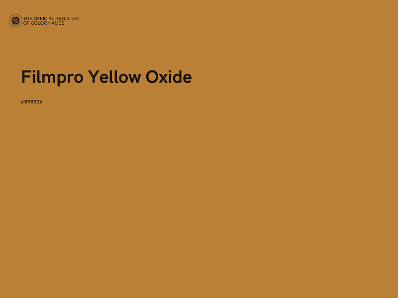 #B98036 - Filmpro Yellow Oxide color image