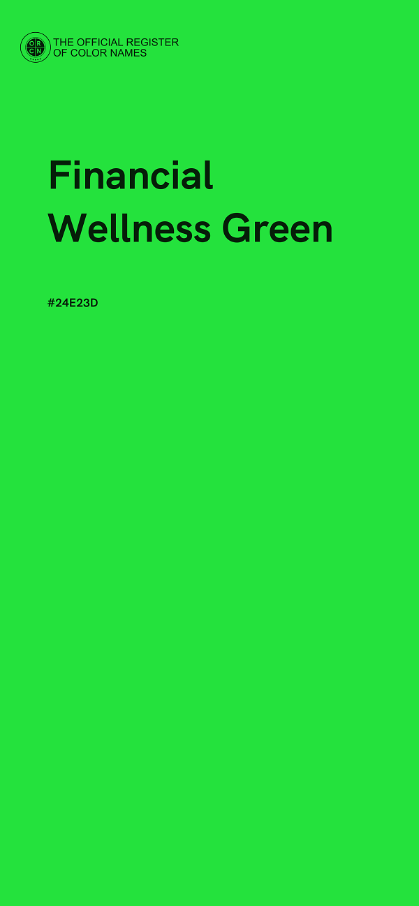 #24E23D - Financial Wellness Green color image