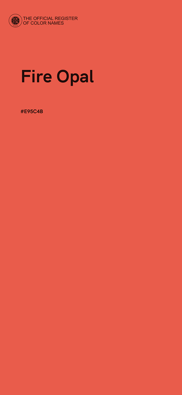 #E95C4B - Fire Opal color image