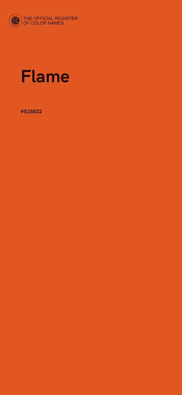 #E25822 - Flame color image
