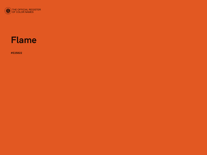#E25822 - Flame color image