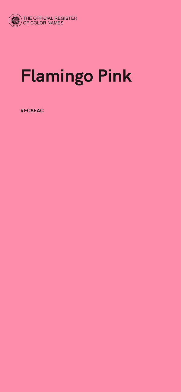 #FC8EAC - Flamingo Pink color image