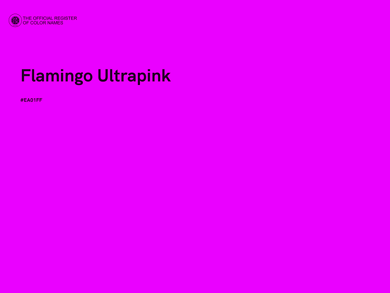 #EA01FF - Flamingo Ultrapink color image