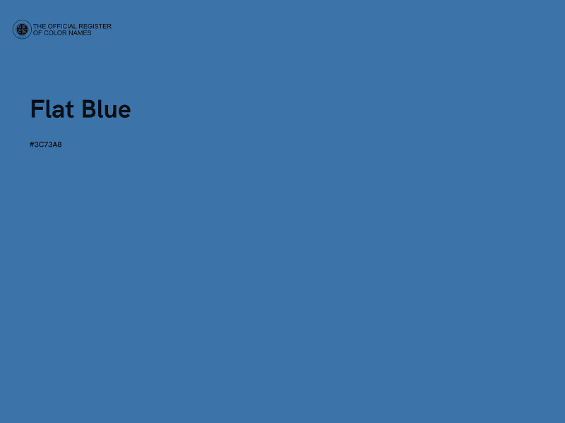 #3C73A8 - Flat Blue color image