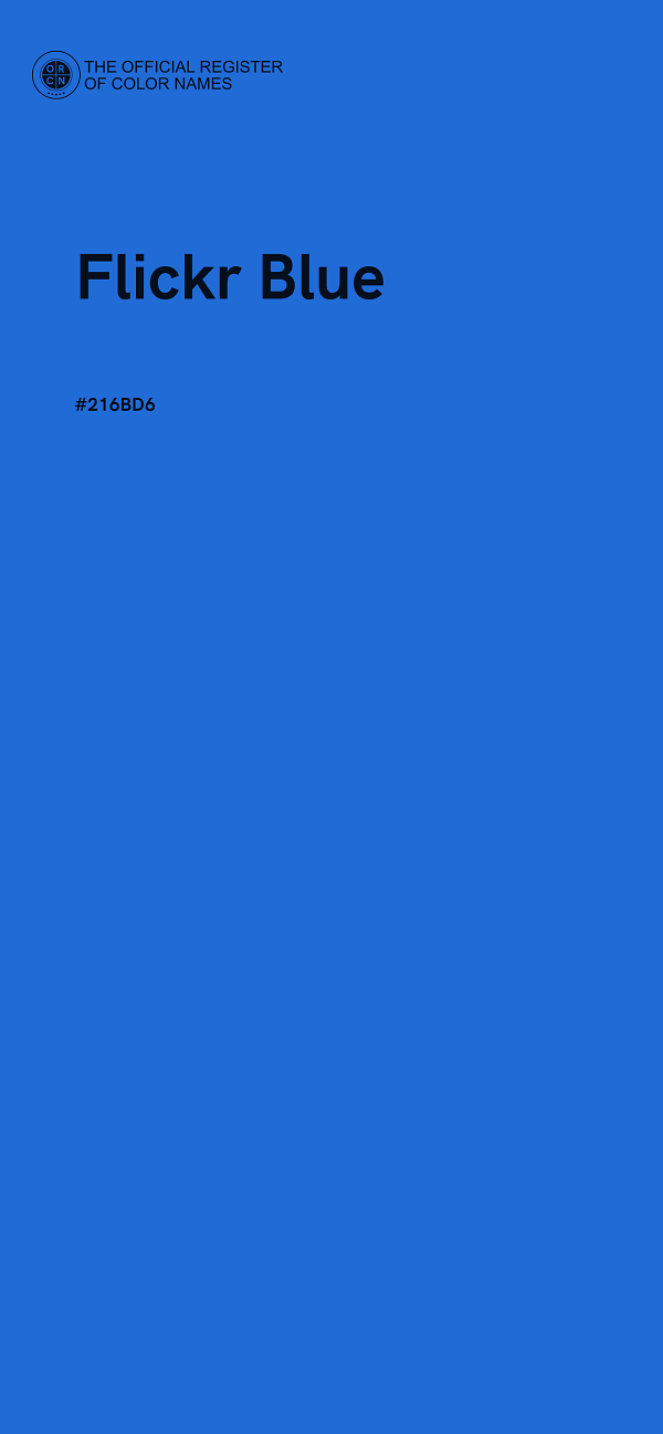 #216BD6 - Flickr Blue color image