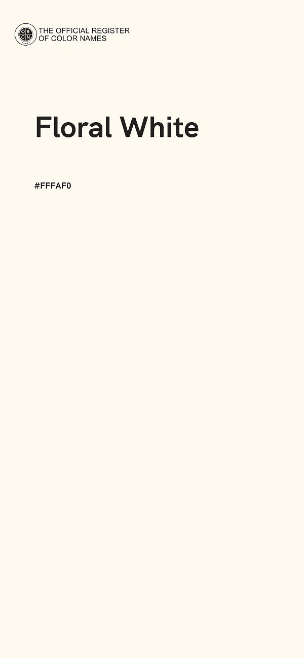 #FFFAF0 - Floral White color image