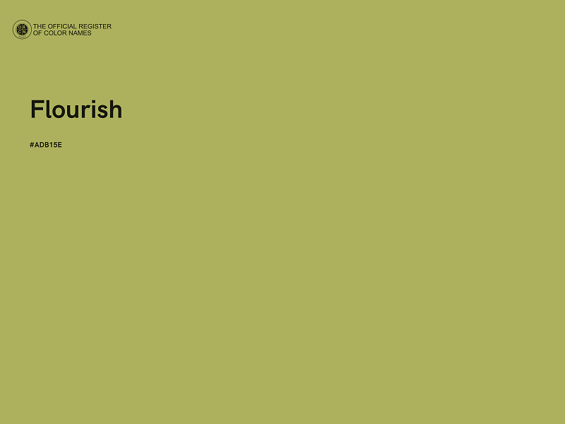 #ADB15E - Flourish color image