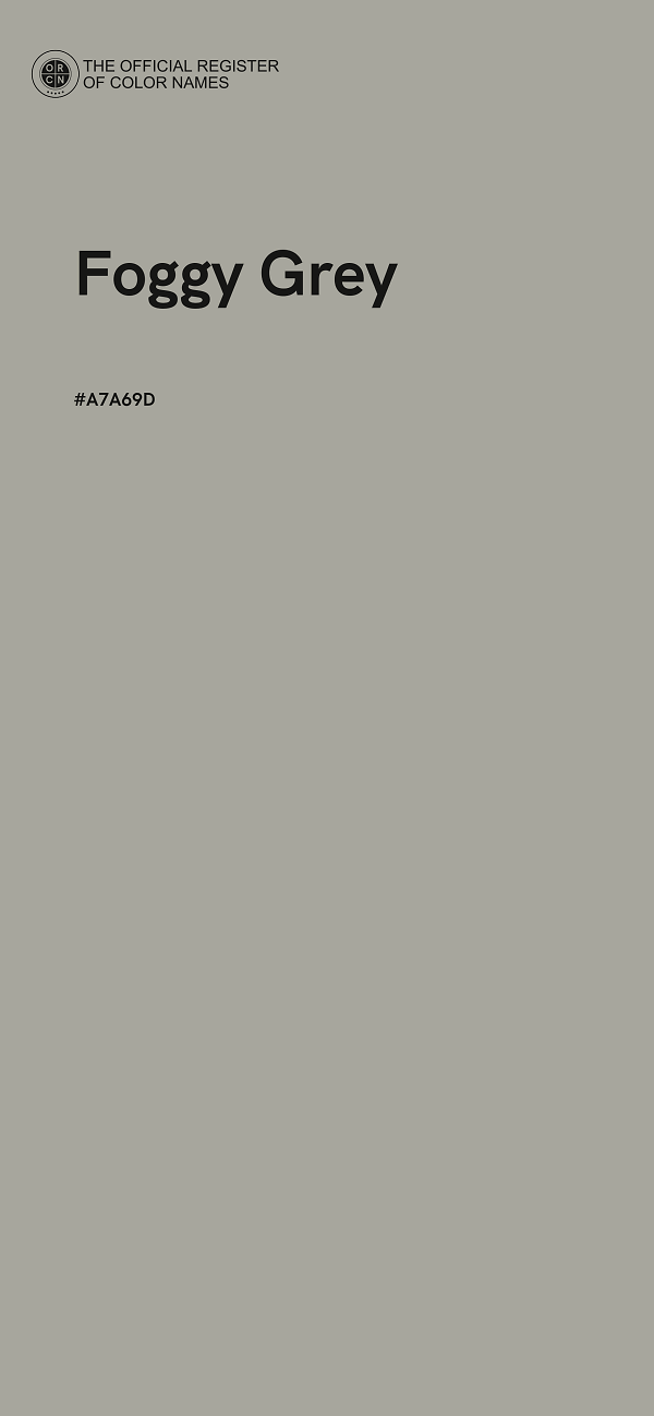 #A7A69D - Foggy Grey color image