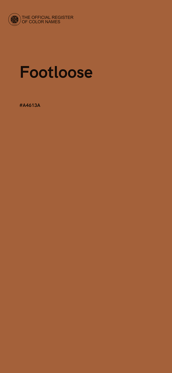 #A4613A - Footloose color image