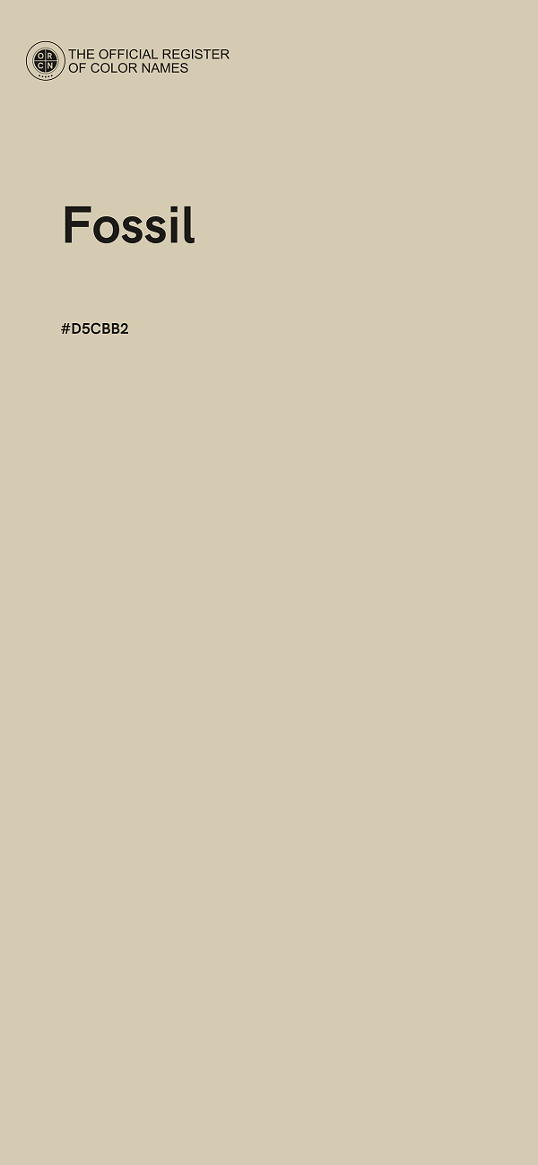 #D5CBB2 - Fossil color image