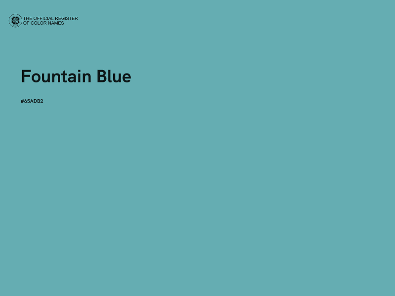 #65ADB2 - Fountain Blue color image