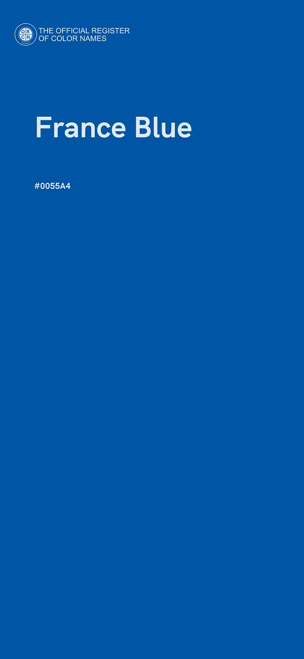 #0055A4 - France Blue color image