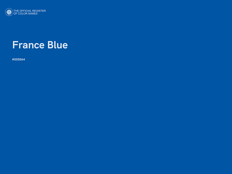 #0055A4 - France Blue color image