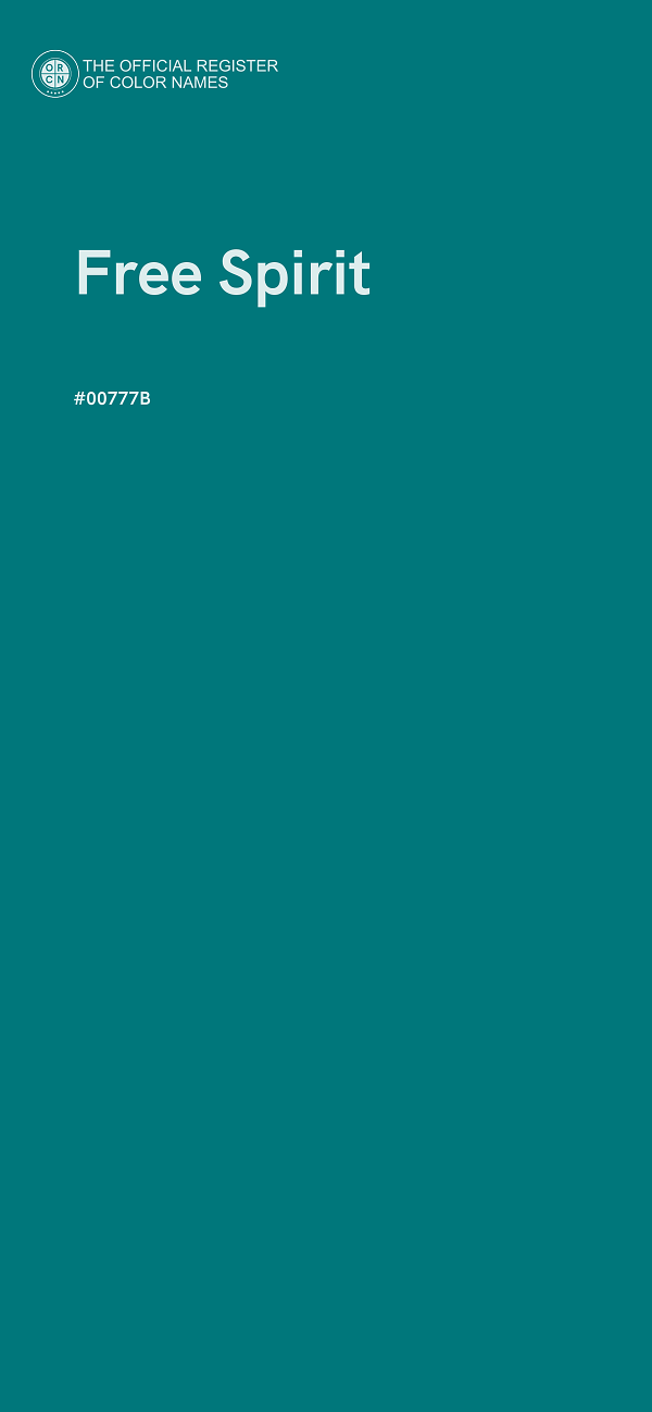 #00777B - Free Spirit color image