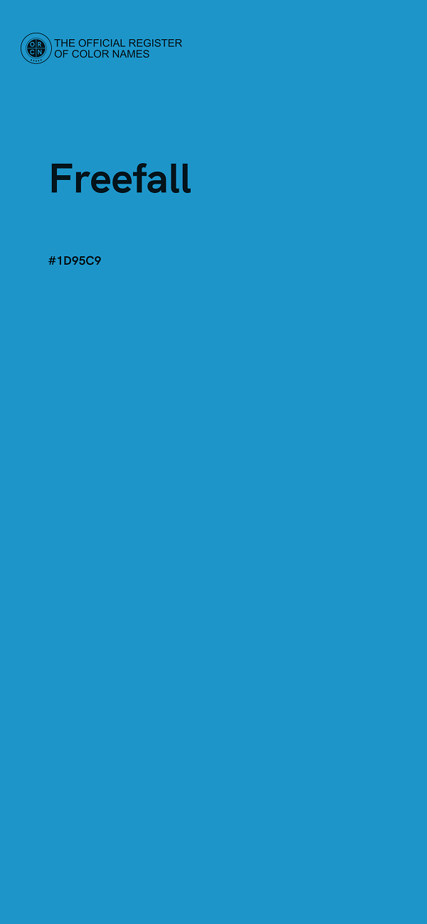 #1D95C9 - Freefall color image