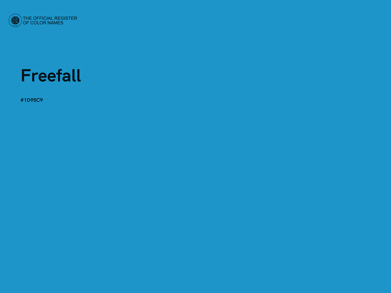 #1D95C9 - Freefall color image