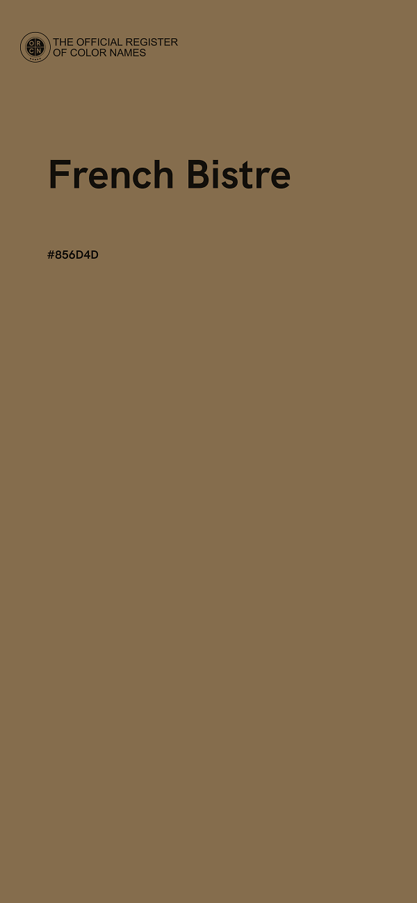 #856D4D - French Bistre color image