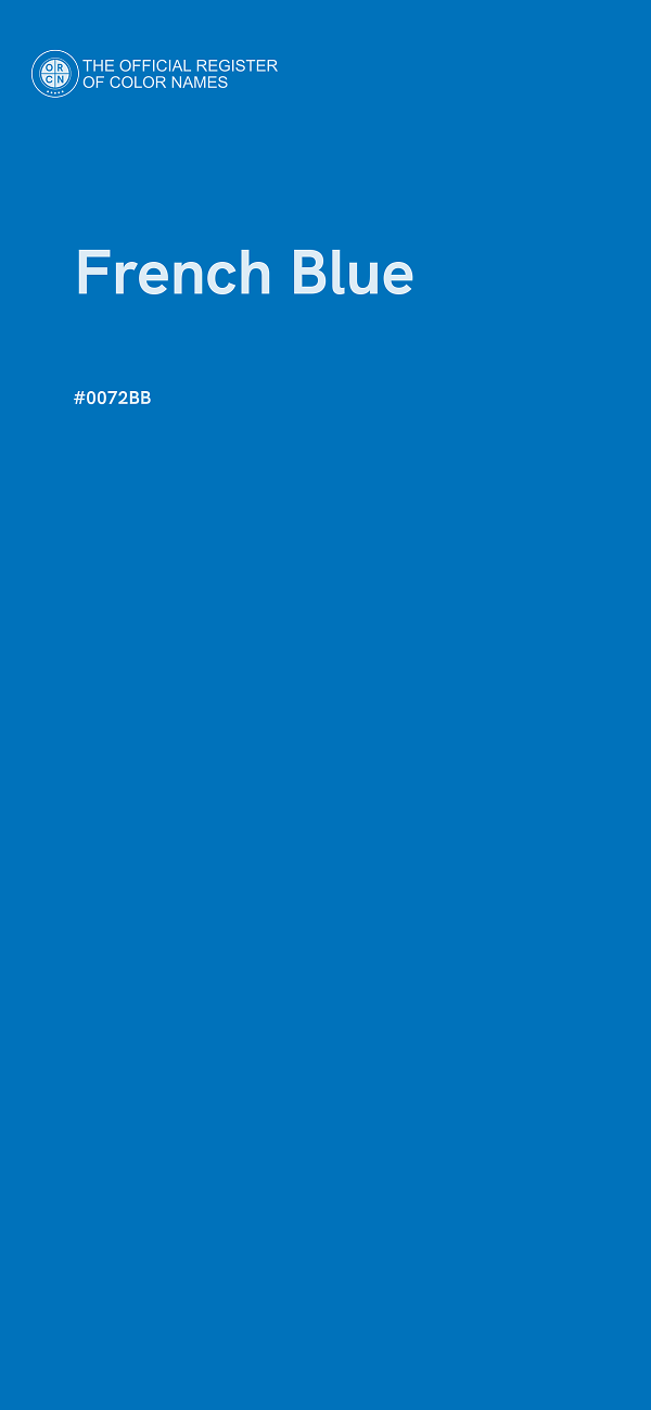 #0072BB - French Blue color image