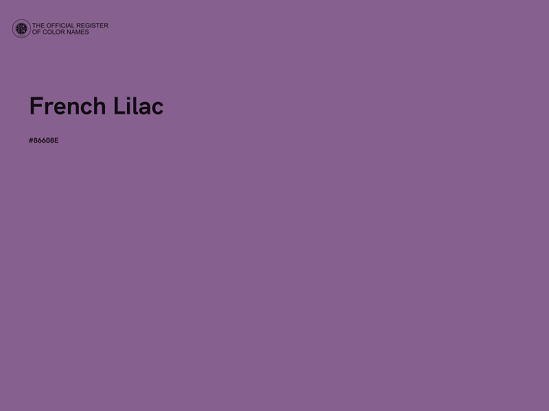 #86608E - French Lilac color image