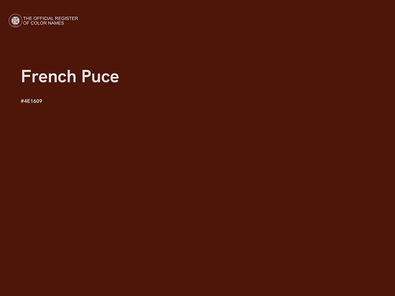 #4E1609 - French Puce color image