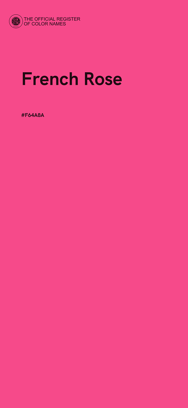 #F64A8A - French Rose color image