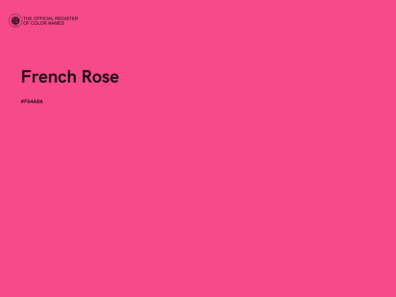 #F64A8A - French Rose color image