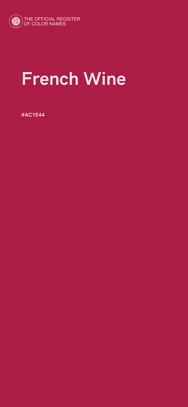 #AC1E44 - French Wine color image