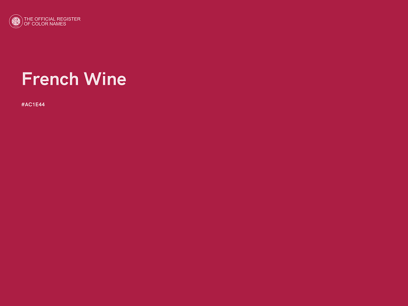 #AC1E44 - French Wine color image