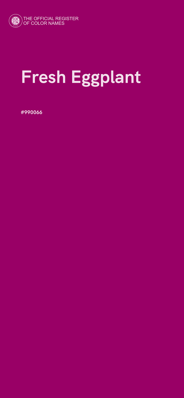 #990066 - Fresh Eggplant color image