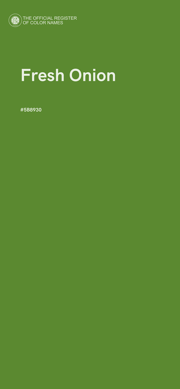 #5B8930 - Fresh Onion color image