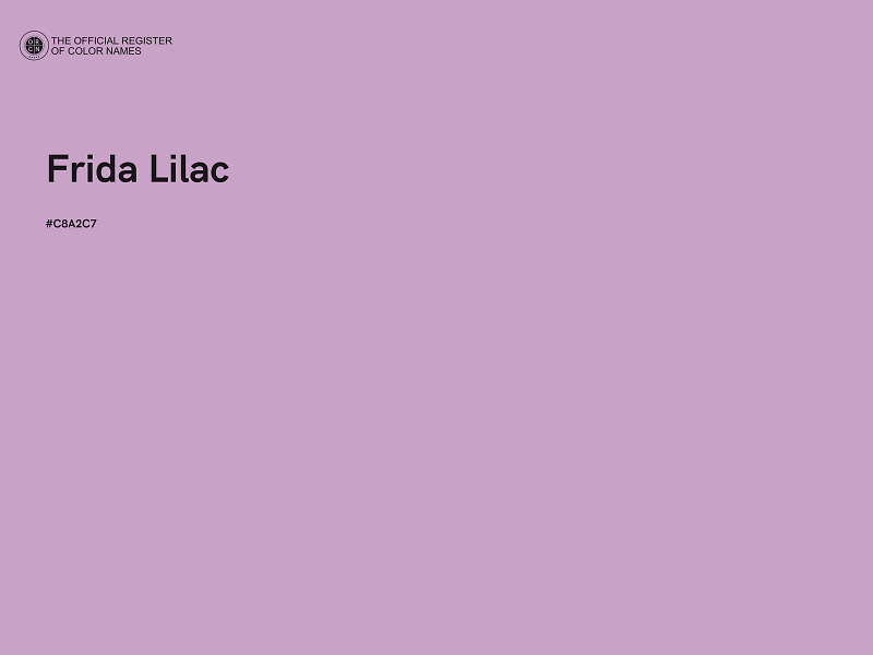 #C8A2C7 - Frida Lilac color image