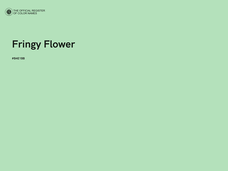 #B4E1BB - Fringy Flower color image